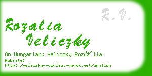 rozalia veliczky business card